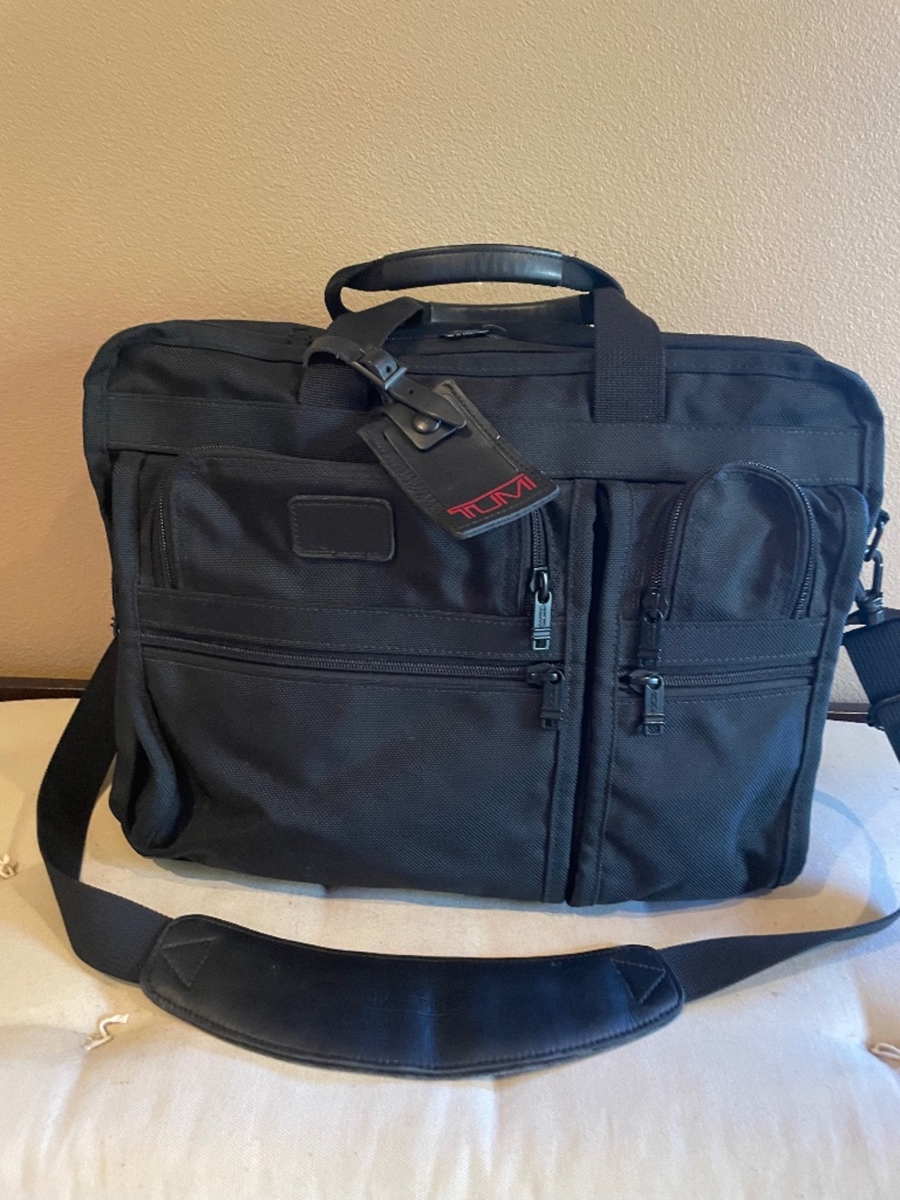 Tumi Black Ballistic Nylon Laptop Bag